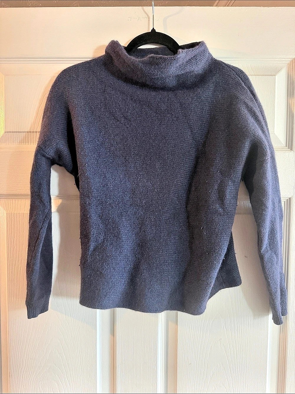 White + Warren 100% Cashmere Cowl Neck Gray size xs
